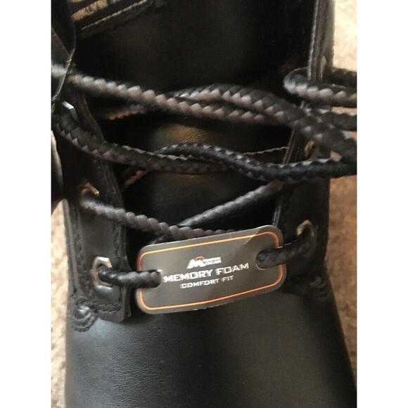 Smith's Workwear Men's Size 6 Faux Leather Boots Work Casual Black - Picture 2 of 11